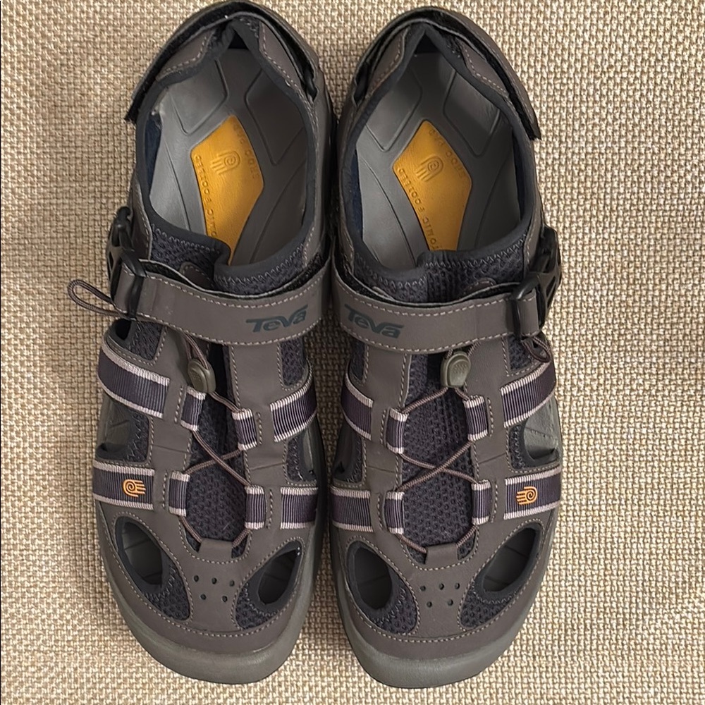 Teva Gray Sport Sandals with Adjustable Straps